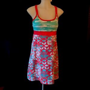 Stretchy Beach or Weekend Dress with criss-cross back straps